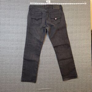 GUESS Men's Jeans Black Denim Slim Fit Stretch Size 33x30